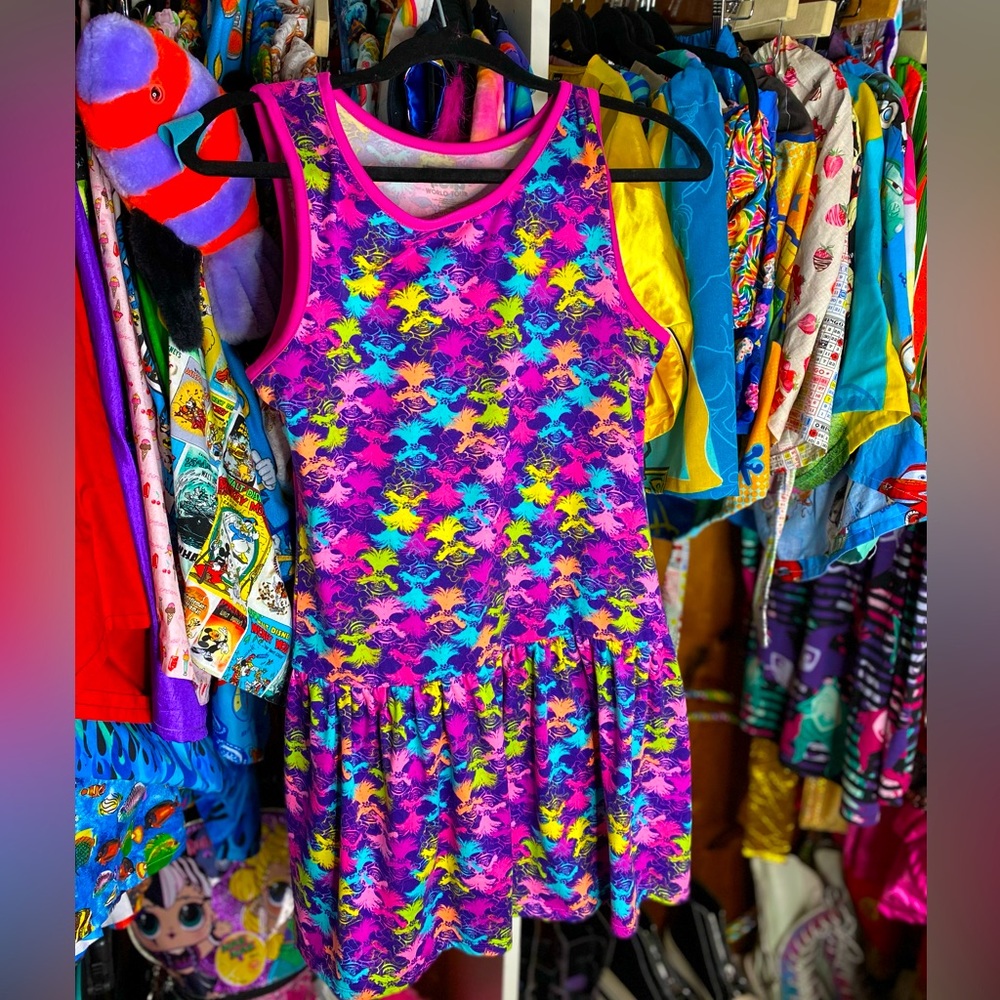 Trolls rainbow dress
